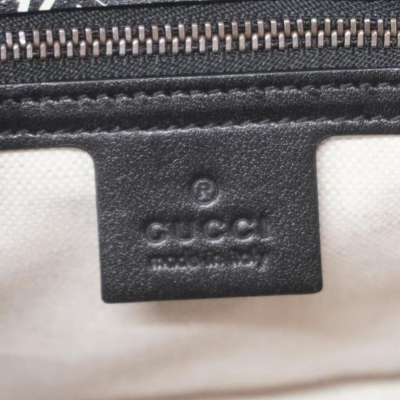 Gucci Shoulder Bag GG Marmont BALENCIAGA Leather Black Gold Hardware - Picture 4 of 6